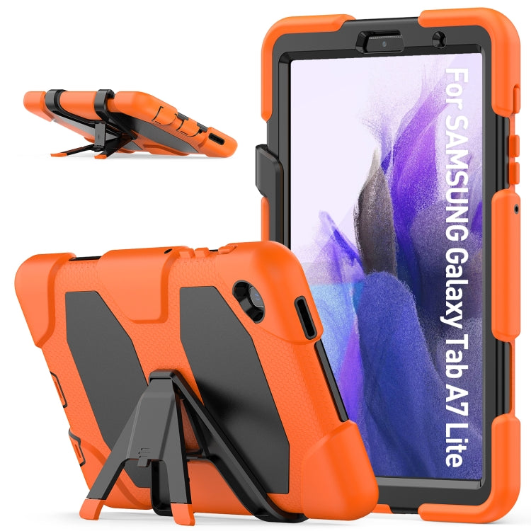 Shockproof Colorful Silicon + PC Protective Case with Holder & Pen Slot