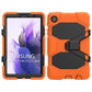 Shockproof Colorful Silicon + PC Protective Case with Holder & Pen Slot