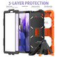 Shockproof Colorful Silicon + PC Protective Case with Holder & Pen Slot