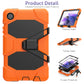 Shockproof Colorful Silicon + PC Protective Case with Holder & Pen Slot