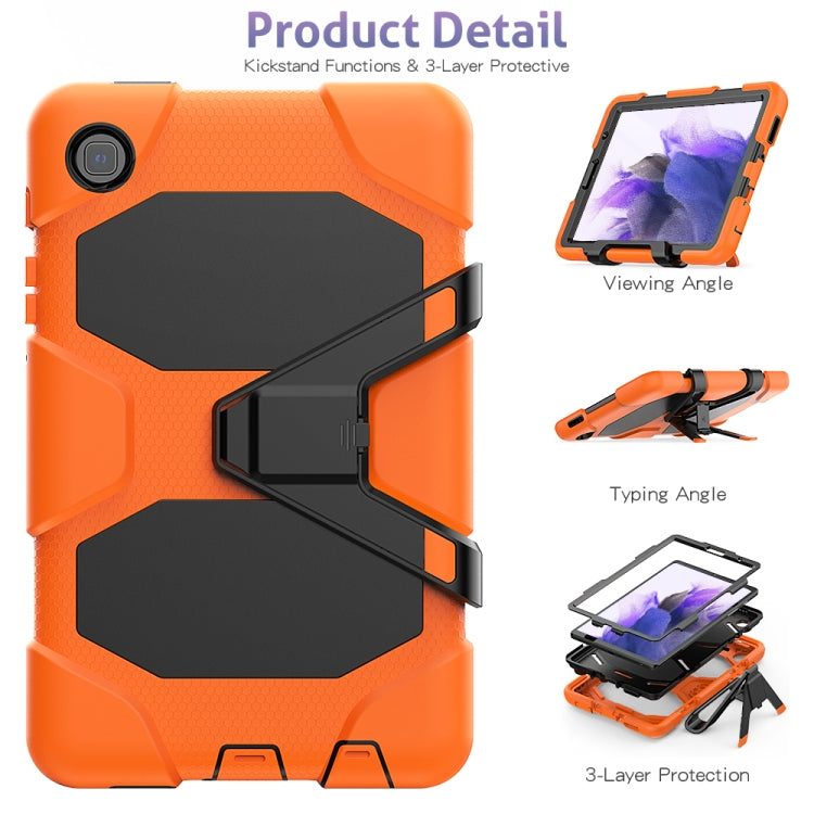 Shockproof Colorful Silicon + PC Protective Case with Holder & Pen Slot