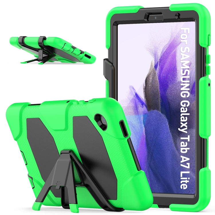Shockproof Colorful Silicon + PC Protective Case with Holder & Pen Slot