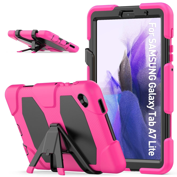 Shockproof Colorful Silicon + PC Protective Case with Holder & Pen Slot