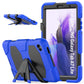 Shockproof Colorful Silicon + PC Protective Case with Holder & Pen Slot