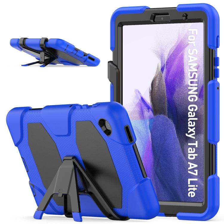 Shockproof Colorful Silicon + PC Protective Case with Holder & Pen Slot