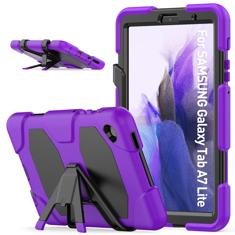 Shockproof Colorful Silicon + PC Protective Case with Holder & Pen Slot