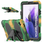 Shockproof Colorful Silicon + PC Protective Case with Holder & Pen Slot