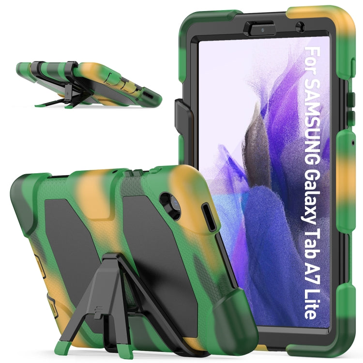 Shockproof Colorful Silicon + PC Protective Case with Holder & Pen Slot