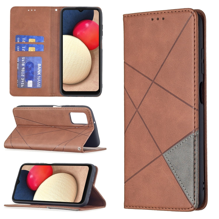 Rhombus Texture Horizontal Flip Magnetic Leather Case with Holder & Card Slots, For Samsung Galaxy A03s, For Xiaomi Mi 11 Lite, For Xiaomi Poco M3 Pro / Redmi Note 10 5G, For Samsung Galaxy A03s 164mm
