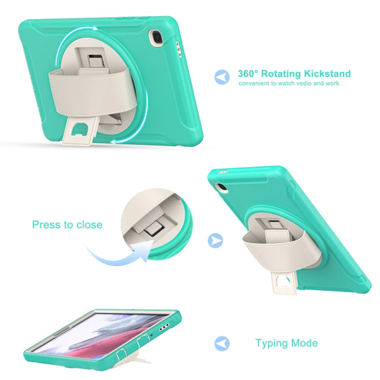360 Degree Rotation PC + TPU Protective Case with Holder & Hand-strap, For Samsung Galaxy A7 Lite T220 / T225