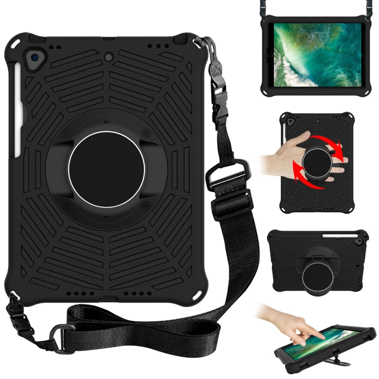 Spider King EVA Protective Case with Adjustable Shoulder Strap & Holder & Pen Slot, For iPad 9.7 2018 & 2017 / Pro 9.7 / Air 2 / Air, For iPad 10.2 2021 / 2020 / 2019, For iPad Pro 10.5 inch 2017 / Air 3 10.5 inch���������������������������������������...