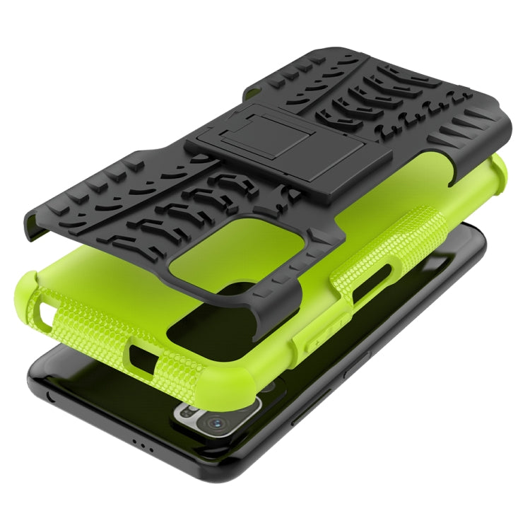 Tire Texture Shockproof TPU+PC Protective Case with Holder, For Xiaomi Redmi Note 10 5G, For Samsung Galaxy A22 5G, For Amazon Fire HD 10 2021