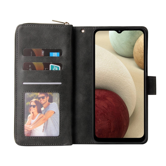 Zipper Wallet Bag Horizontal Flip PU Leather Case with Holder & 9 Card Slots & Wallet & Lanyard & Photo Frame, For Samsung Galaxy A12 5G, For Samsung Galaxy A52 5G, For Samsung Galaxy A72 5G, For Samsung Galaxy S21, For Samsung Galaxy S21 FE�����������...