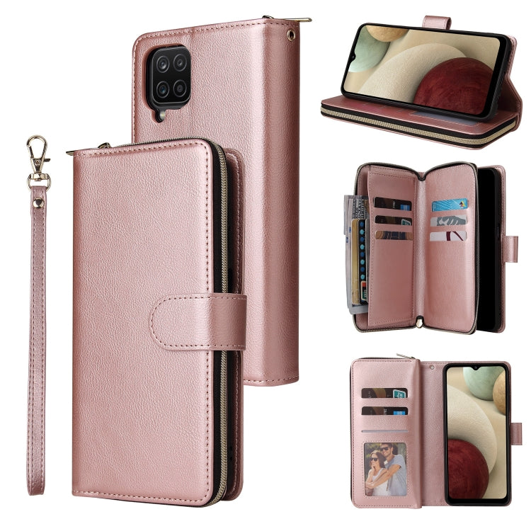 Zipper Wallet Bag Horizontal Flip PU Leather Case with Holder & 9 Card Slots & Wallet & Lanyard & Photo Frame, For Samsung Galaxy A12 5G, For Samsung Galaxy A52 5G, For Samsung Galaxy A72 5G, For Samsung Galaxy S21, For Samsung Galaxy S21 FE�����������...