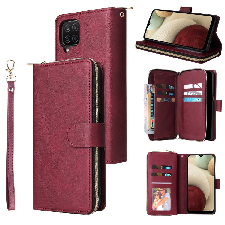 Zipper Wallet Bag Horizontal Flip PU Leather Case with Holder & 9 Card Slots & Wallet & Lanyard & Photo Frame, For Samsung Galaxy A12 5G, For Samsung Galaxy A52 5G, For Samsung Galaxy A72 5G, For Samsung Galaxy S21, For Samsung Galaxy S21 FE�����������...
