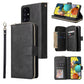 Zipper Wallet Bag Horizontal Flip PU Leather Case with Holder & 9 Card Slots & Wallet & Lanyard & Photo Frame, For Samsung Galaxy A12 5G, For Samsung Galaxy A52 5G, For Samsung Galaxy A72 5G, For Samsung Galaxy S21, For Samsung Galaxy S21 FE�����������...
