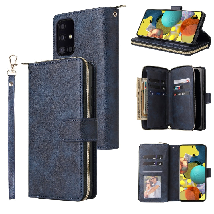 Zipper Wallet Bag Horizontal Flip PU Leather Case with Holder & 9 Card Slots & Wallet & Lanyard & Photo Frame, For Samsung Galaxy A12 5G, For Samsung Galaxy A52 5G, For Samsung Galaxy A72 5G, For Samsung Galaxy S21, For Samsung Galaxy S21 FE�����������...