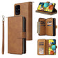 Zipper Wallet Bag Horizontal Flip PU Leather Case with Holder & 9 Card Slots & Wallet & Lanyard & Photo Frame, For Samsung Galaxy A12 5G, For Samsung Galaxy A52 5G, For Samsung Galaxy A72 5G, For Samsung Galaxy S21, For Samsung Galaxy S21 FE�����������...
