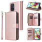 Zipper Wallet Bag Horizontal Flip PU Leather Case with Holder & 9 Card Slots & Wallet & Lanyard & Photo Frame, For Samsung Galaxy A12 5G, For Samsung Galaxy A52 5G, For Samsung Galaxy A72 5G, For Samsung Galaxy S21, For Samsung Galaxy S21 FE�����������...