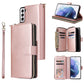 Zipper Wallet Bag Horizontal Flip PU Leather Case with Holder & 9 Card Slots & Wallet & Lanyard & Photo Frame, For Samsung Galaxy A12 5G, For Samsung Galaxy A52 5G, For Samsung Galaxy A72 5G, For Samsung Galaxy S21, For Samsung Galaxy S21 FE�����������...
