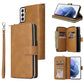 Zipper Wallet Bag Horizontal Flip PU Leather Case with Holder & 9 Card Slots & Wallet & Lanyard & Photo Frame, For Samsung Galaxy A12 5G, For Samsung Galaxy A52 5G, For Samsung Galaxy A72 5G, For Samsung Galaxy S21, For Samsung Galaxy S21 FE�����������...