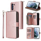 Zipper Wallet Bag Horizontal Flip PU Leather Case with Holder & 9 Card Slots & Wallet & Lanyard & Photo Frame, For Samsung Galaxy A12 5G, For Samsung Galaxy A52 5G, For Samsung Galaxy A72 5G, For Samsung Galaxy S21, For Samsung Galaxy S21 FE�����������...