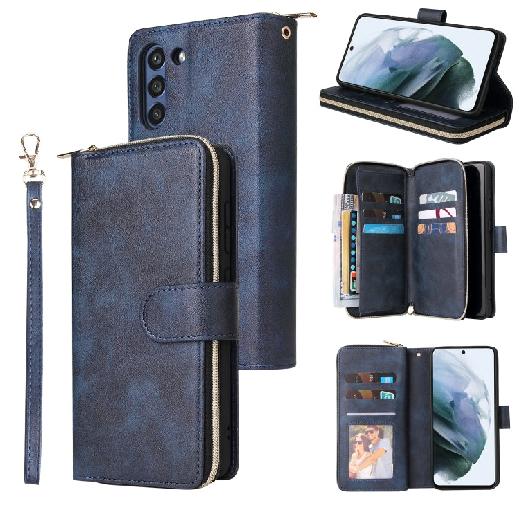 Zipper Wallet Bag Horizontal Flip PU Leather Case with Holder & 9 Card Slots & Wallet & Lanyard & Photo Frame, For Samsung Galaxy A12 5G, For Samsung Galaxy A52 5G, For Samsung Galaxy A72 5G, For Samsung Galaxy S21, For Samsung Galaxy S21 FE�����������...