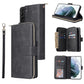 Zipper Wallet Bag Horizontal Flip PU Leather Case with Holder & 9 Card Slots & Wallet & Lanyard & Photo Frame, For Samsung Galaxy A12 5G, For Samsung Galaxy A52 5G, For Samsung Galaxy A72 5G, For Samsung Galaxy S21, For Samsung Galaxy S21 FE�����������...