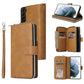 Zipper Wallet Bag Horizontal Flip PU Leather Case with Holder & 9 Card Slots & Wallet & Lanyard & Photo Frame, For Samsung Galaxy A12 5G, For Samsung Galaxy A52 5G, For Samsung Galaxy A72 5G, For Samsung Galaxy S21, For Samsung Galaxy S21 FE�����������...