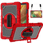 360 Degree Rotation Contrast Color Shockproof Silicone + PC Case with Holder & Hand Grip Strap & Shoulder Strap, For iPad 9.7 2018 / 2017, For iPad 10.2 2021 / 2020 / 2019, For iPad 10.9 / Pro 11 2020 / 2021 / 2018��������������������������������������...
