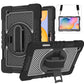360 Degree Rotation Contrast Color Shockproof Silicone + PC Case with Holder & Hand Grip Strap & Shoulder Strap, For iPad 9.7 2018 / 2017, For iPad 10.2 2021 / 2020 / 2019, For iPad 10.9 / Pro 11 2020 / 2021 / 2018��������������������������������������...