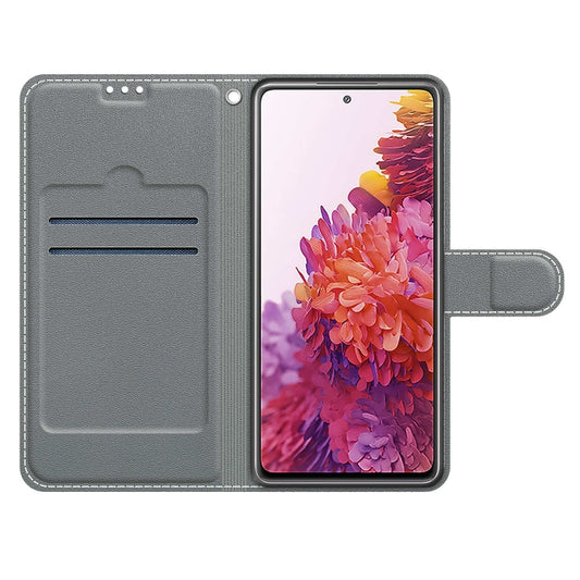 Voltage Colored Drawing Magnetic Clasp Horizontal Flip PU Leather Case with Holder & Card Slots
