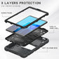 3-Layer Protection Screen Frame + PC + Silicone Shockproof Combination Case with Holder, For Samsung Galaxy Tab A7 Lite 8.7 inch 2021