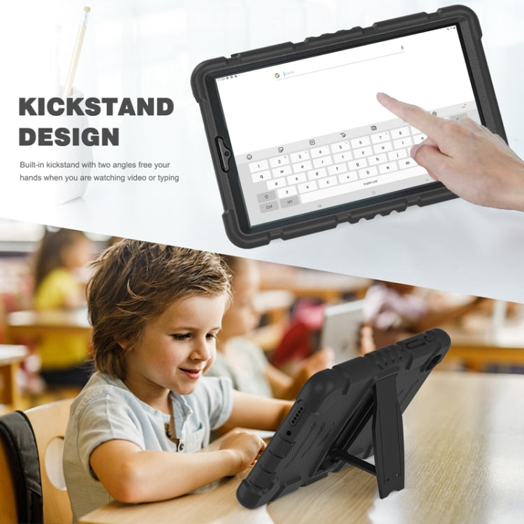 3-Layer Protection Screen Frame + PC + Silicone Shockproof Combination Case with Holder, For Samsung Galaxy Tab A7 Lite 8.7 inch 2021