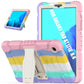3-Layer Protection Screen Frame + PC + Silicone Shockproof Combination Case with Holder, For Samsung Galaxy Tab A7 Lite 8.7 inch 2021