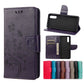 Butterfly Flower Pattern Horizontal Flip Leather Case with Holder & Card Slots & Wallet, For Samsung Galaxy A22 5G, For Sony Xperia 10 III, For Xiaomi Mi 11