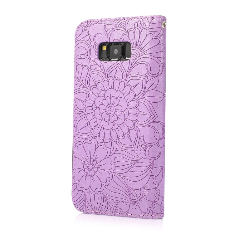 Skin Feel Embossed Sunflower Horizontal Flip Leather Case with Holder & Card Slots & Wallet & Lanyard, For Samsung Galaxy S8+, For Samsung Galaxy A12, For Samsung Galaxy A42 5G, For Samsung Galaxy A32 4G, For Samsung Galaxy A32 5G, For Samsung Galaxy A...