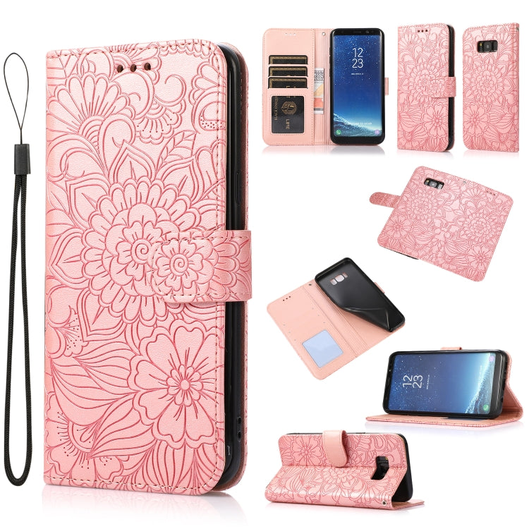 Skin Feel Embossed Sunflower Horizontal Flip Leather Case with Holder & Card Slots & Wallet & Lanyard, For Samsung Galaxy S8+, For Samsung Galaxy A12, For Samsung Galaxy A42 5G, For Samsung Galaxy A32 4G, For Samsung Galaxy A32 5G, For Samsung Galaxy A...