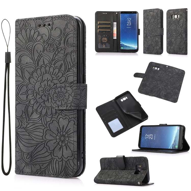 Skin Feel Embossed Sunflower Horizontal Flip Leather Case with Holder & Card Slots & Wallet & Lanyard, For Samsung Galaxy S8+, For Samsung Galaxy A12, For Samsung Galaxy A42 5G, For Samsung Galaxy A32 4G, For Samsung Galaxy A32 5G, For Samsung Galaxy A...
