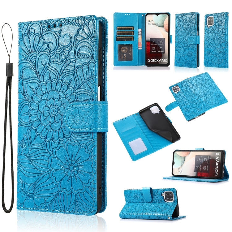 Skin Feel Embossed Sunflower Horizontal Flip Leather Case with Holder & Card Slots & Wallet & Lanyard, For Samsung Galaxy S8+, For Samsung Galaxy A12, For Samsung Galaxy A42 5G, For Samsung Galaxy A32 4G, For Samsung Galaxy A32 5G, For Samsung Galaxy A...