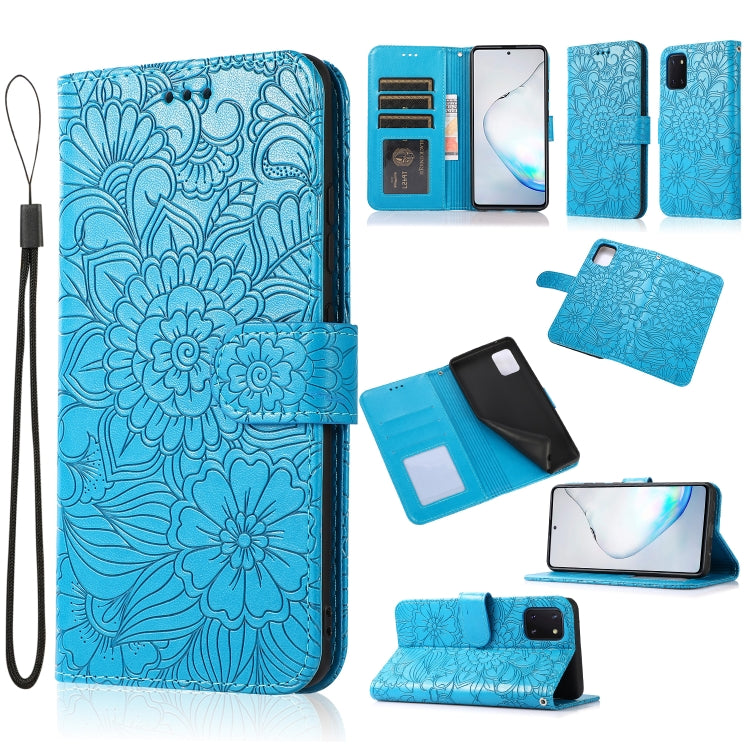 Skin Feel Embossed Sunflower Horizontal Flip Leather Case with Holder & Card Slots & Wallet & Lanyard, For Samsung Galaxy S8+, For Samsung Galaxy A12, For Samsung Galaxy A42 5G, For Samsung Galaxy A32 4G, For Samsung Galaxy A32 5G, For Samsung Galaxy A...