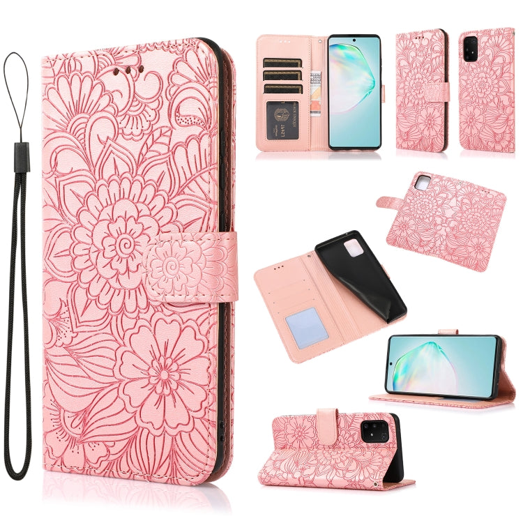 Skin Feel Embossed Sunflower Horizontal Flip Leather Case with Holder & Card Slots & Wallet & Lanyard, For Samsung Galaxy S8+, For Samsung Galaxy A12, For Samsung Galaxy A42 5G, For Samsung Galaxy A32 4G, For Samsung Galaxy A32 5G, For Samsung Galaxy A...