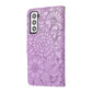 Skin Feel Embossed Sunflower Horizontal Flip Leather Case with Holder & Card Slots & Wallet & Lanyard, For Samsung Galaxy S21 5G, For Samsung Galaxy S21 FE, For Samsung Galaxy A21s, For Samsung Galaxy Note20, For Samsung Galaxy 5G / 4G�����������������...