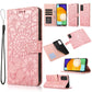 Skin Feel Embossed Sunflower Horizontal Flip Leather Case with Holder & Card Slots & Wallet & Lanyard, For Samsung Galaxy S21 5G, For Samsung Galaxy S21 FE, For Samsung Galaxy A21s, For Samsung Galaxy Note20, For Samsung Galaxy 5G / 4G�����������������...