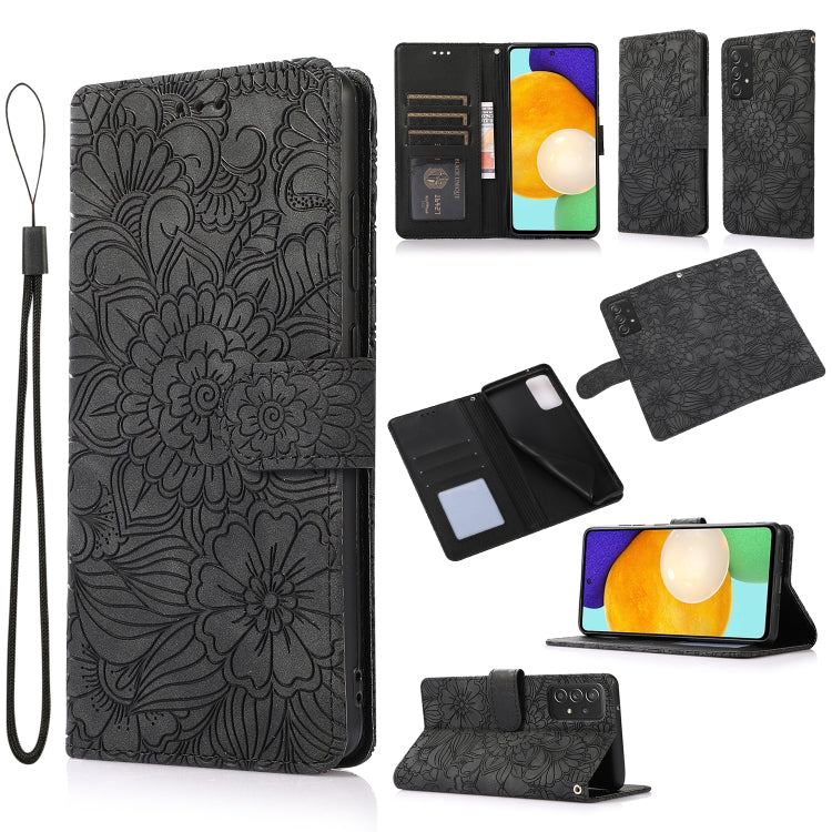 Skin Feel Embossed Sunflower Horizontal Flip Leather Case with Holder & Card Slots & Wallet & Lanyard, For Samsung Galaxy S21 5G, For Samsung Galaxy S21 FE, For Samsung Galaxy A21s, For Samsung Galaxy Note20, For Samsung Galaxy 5G / 4G�����������������...