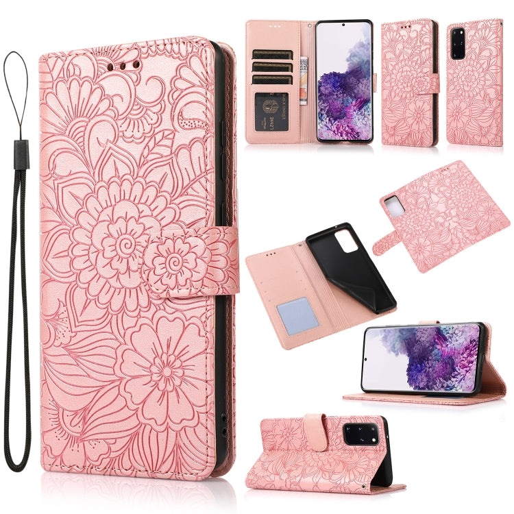 Skin Feel Embossed Sunflower Horizontal Flip Leather Case with Holder & Card Slots & Wallet & Lanyard, For Samsung Galaxy S21 5G, For Samsung Galaxy S21 FE, For Samsung Galaxy A21s, For Samsung Galaxy Note20, For Samsung Galaxy 5G / 4G�����������������...