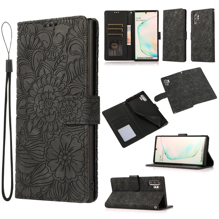 Skin Feel Embossed Sunflower Horizontal Flip Leather Case with Holder & Card Slots & Wallet & Lanyard, For Samsung Galaxy S21 5G, For Samsung Galaxy S21 FE, For Samsung Galaxy A21s, For Samsung Galaxy Note20, For Samsung Galaxy 5G / 4G�����������������...