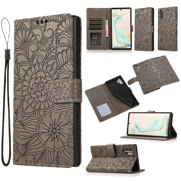 Skin Feel Embossed Sunflower Horizontal Flip Leather Case with Holder & Card Slots & Wallet & Lanyard, For Samsung Galaxy S21 5G, For Samsung Galaxy S21 FE, For Samsung Galaxy A21s, For Samsung Galaxy Note20, For Samsung Galaxy 5G / 4G�����������������...
