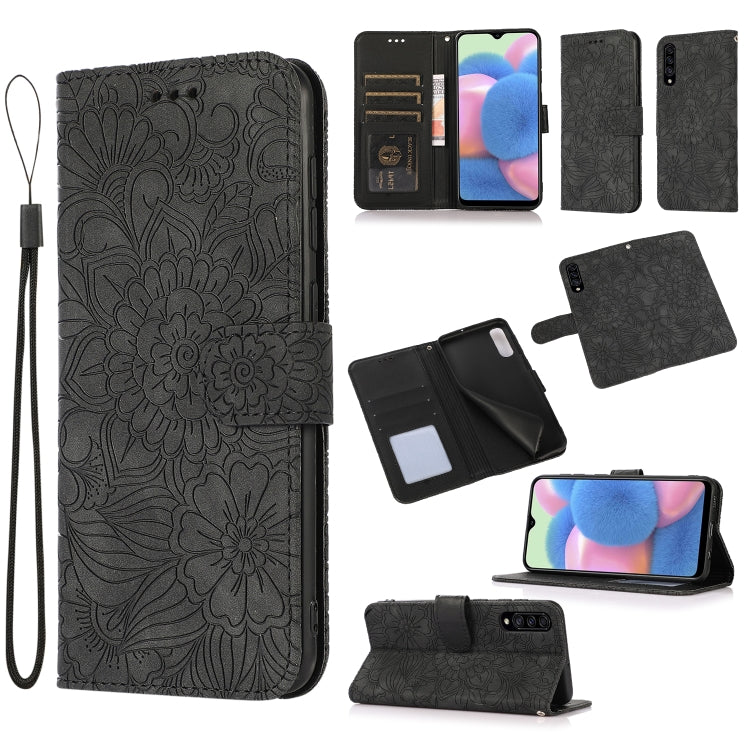 Skin Feel Embossed Sunflower Horizontal Flip Leather Case with Holder & Card Slots & Wallet & Lanyard, For Samsung Galaxy Note9, For Samsung Galaxy Note20 Ultra, For Samsung Galaxy S20 Ultra, For Samsung Galaxy S21 Ultra 5G, For Samsung Galaxy A30s����...