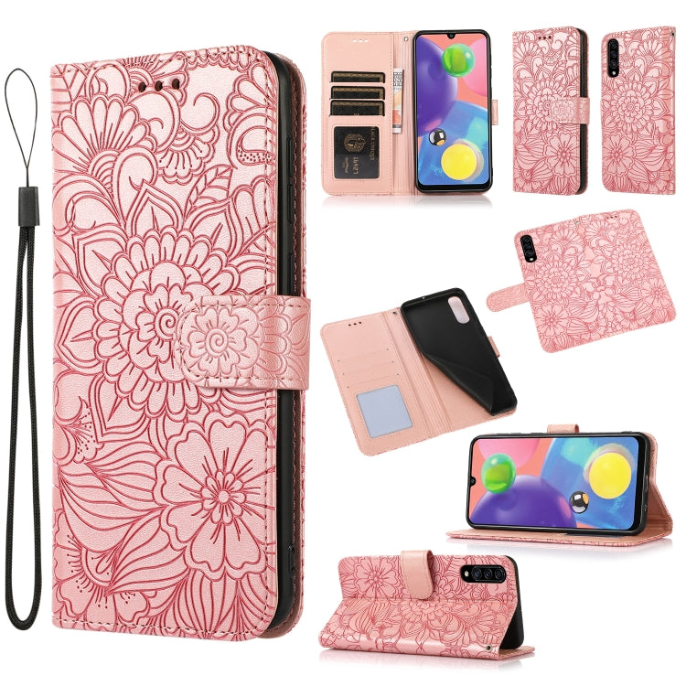 Skin Feel Embossed Sunflower Horizontal Flip Leather Case with Holder & Card Slots & Wallet & Lanyard, For Samsung Galaxy Note9, For Samsung Galaxy Note20 Ultra, For Samsung Galaxy S20 Ultra, For Samsung Galaxy S21 Ultra 5G, For Samsung Galaxy A30s����...